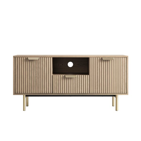 Meeqa Light Ash Richmond Ridged TV Unit